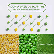 FUKUMARU Areia de tofu CHÁ VERDE para gatos - areia aglomerante para gatos, controlo de odores com aroma de chá verde, livre de pó e fácil de aglomerar, descartável em casa de banho - PetDoctors - Loja Online