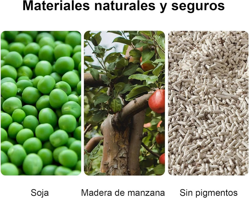 FUKUMARU Areia de tofu de MACIEIRA para gatos - areia aglomerante para gatos, mistura de pellets de madeira de macieira, sem pó e fácil de aglomerar, controlo de odor, pode ser despejado na sanita - PetDoctors - Loja Online
