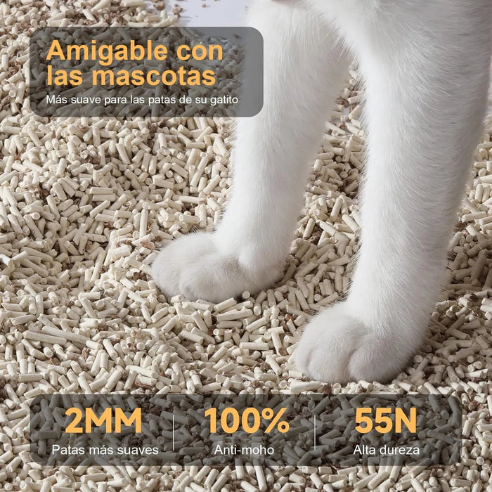 FUKUMARU Areia de tofu de MACIEIRA para gatos - areia aglomerante para gatos, mistura de pellets de madeira de macieira, sem pó e fácil de aglomerar, controlo de odor, pode ser despejado na sanita - PetDoctors - Loja Online