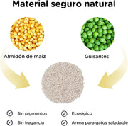 FUKUMARU Areia de tofu MILHO para gatos - areia aglomerante para gatos, mistura de pellets de milho, livre de pó e fácil de aglomerar, controlo de odores, pode ser descartado na sanita - PetDoctors - Loja Online
