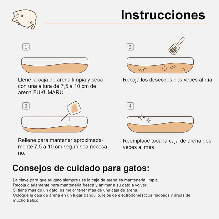 FUKUMARU Areia de tofu MILHO para gatos - areia aglomerante para gatos, mistura de pellets de milho, livre de pó e fácil de aglomerar, controlo de odores, pode ser descartado na sanita - PetDoctors - Loja Online