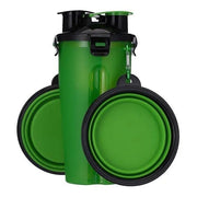 Garrafa Portátil Multifuncional para Água e Comida em Simultâneo (Bebedouro / Comedouro) - PetDoctors - Loja Online