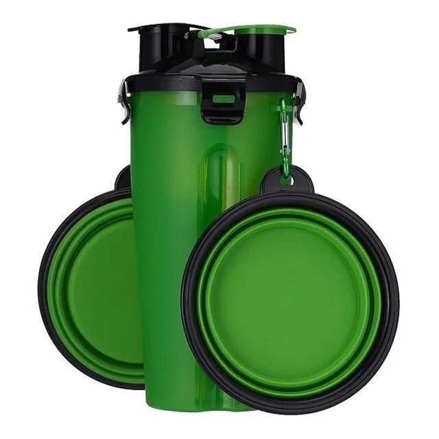 Garrafa Portátil Multifuncional para Água e Comida em Simultâneo (Bebedouro / Comedouro) - PetDoctors - Loja Online