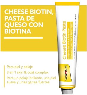 GimCat Cheese Biotin, pasta de queijo com biotina com queijo aromático, zinco e óleo de linhaça para a pelagem, pele e unhas - PetDoctors - Loja Online