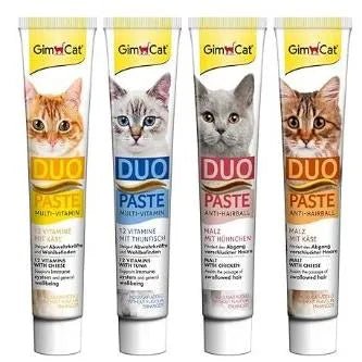 GimCat Duo pasta multivitaminas - vitaminas valiosas aumentam as defesas e o bem - estar - 1 tubo (1 x 50 g) - PetDoctors - Loja Online