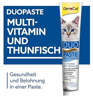 GimCat Duo pasta multivitaminas - vitaminas valiosas aumentam as defesas e o bem - estar - 1 tubo (1 x 50 g) - PetDoctors - Loja Online