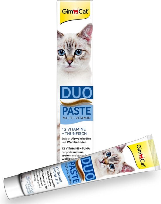 GimCat Duo pasta multivitaminas - vitaminas valiosas aumentam as defesas e o bem - estar - 1 tubo (1 x 50 g) - PetDoctors - Loja Online