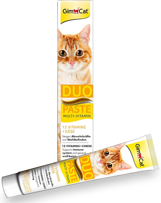 GimCat Duo pasta multivitaminas - vitaminas valiosas aumentam as defesas e o bem - estar - 1 tubo (1 x 50 g) - PetDoctors - Loja Online