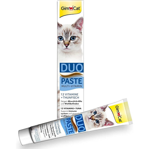 GimCat Duo pasta multivitaminas - vitaminas valiosas aumentam as defesas e o bem - estar - 1 tubo (1 x 50 g) - PetDoctors - Loja Online