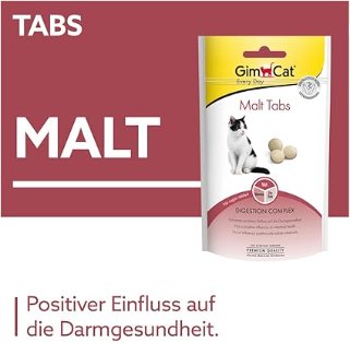 GimCat Malte comprimidos - Snack funcional para gatos que influencia positivamente a saúde intestinal - 1 bolsa (40 gramas) - PetDoctors - Loja Online