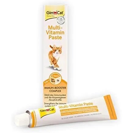 GimCat Multi - vitamina pasta multivitaminas - snack saudável para gatos que ativa as defesas e fortalece o sistema imunitário - PetDoctors - Loja Online