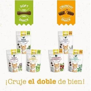 GimCat Soft Snacks salmão com salsa - Golosina macia para gatos, rica em proteínas e sem adição de açúcar, 1 saco (1 x 60 g) - PetDoctors - Loja Online