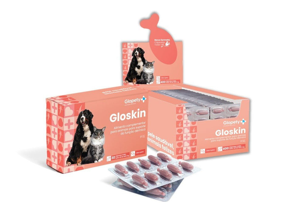 Gloskin - cápsulas (blisters de 10 cápsulas) - PetDoctors - Loja Online