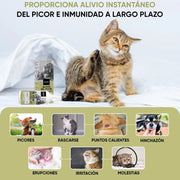 Gotas anti - comichão para cães e gatos 250 ml - ação eficaz contra a comichão, ideal para alergias a ervas, pólen e alimentos dos seus animais de estimação, alivia a comichão em gatos e cães - PetDoctors - Loja Online