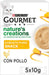 Gourmet Purina Nature's Creations Puree, Snack para Gatos, 11 pacotes de 5 envelopes 10 g = 55 refeições - PetDoctors - Loja Online