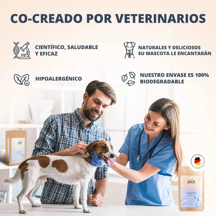 Hello Jack Óleo de salmão para cães - salmão para pêlo brilhante e saudável, Ômega 3 - reduz a dermatite e a comichão, 100% natural - PetDoctors - Loja Online