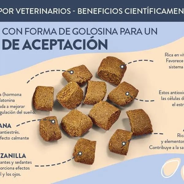 Hello Jack Relax Suplemento diário para cães - tranquilizante mastigáveis para cães e cachorros, para aliviar o stress e o equilíbrio emocional - sabor de manteiga de amendoim - PetDoctors - Loja Online