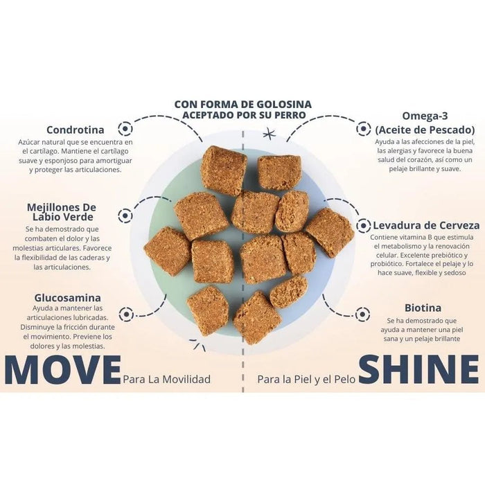 Hello Jack Suplemento para cão mobilidade / movimento (200 g) - para articulações e ossos para cães - condroprotetor cães com mexilhões de lábios verdes, glucosamina, condroitina, açafrão & ômega 3 - PetDoctors - Loja Online
