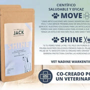 Hello Jack Suplemento para cão mobilidade / movimento (200 g) - para articulações e ossos para cães - condroprotetor cães com mexilhões de lábios verdes, glucosamina, condroitina, açafrão & ômega 3 - PetDoctors - Loja Online