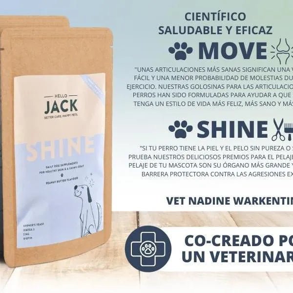 Hello Jack Suplemento para cão mobilidade / movimento (200 g) - para articulações e ossos para cães - condroprotetor cães com mexilhões de lábios verdes, glucosamina, condroitina, açafrão & ômega 3 - PetDoctors - Loja Online