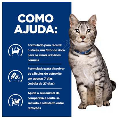Hill's Feline c/d Multicare Stress + Metabolic alimento para gato 1,5 Kg - PetDoctors - Loja Online