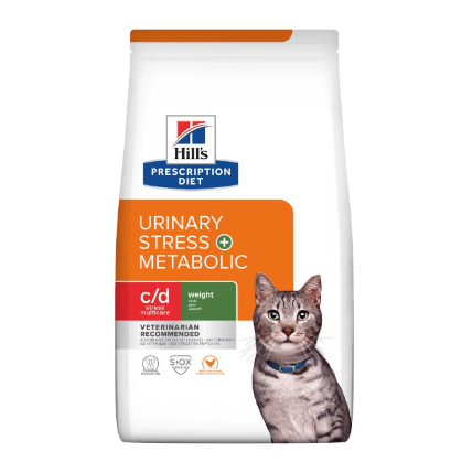 Hill's Feline c/d Multicare Stress + Metabolic alimento para gato 1,5 Kg - PetDoctors - Loja Online