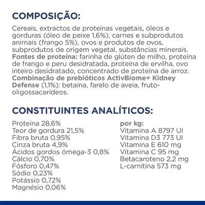 Hill's Feline Prescription Diet k/d Kidney Care com frango ração para gatos 1,5 Kg - PetDoctors - Loja Online
