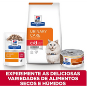 Hill's Prescription Diet c/d Urinary Stress ensopado com frango para gatos em lata com 82 gramas - PetDoctors - Loja Online