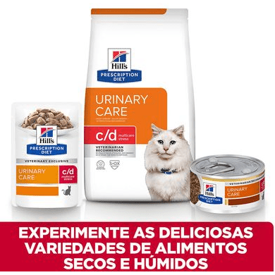 Hill's Prescription Diet c/d Urinary Stress ensopado com frango para gatos em lata com 82 gramas - PetDoctors - Loja Online