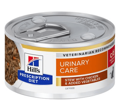 Hill's Prescription Diet c/d Urinary Stress ensopado com frango para gatos em lata com 82 gramas - PetDoctors - Loja Online