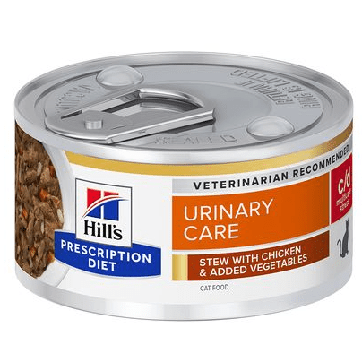 Hill's Prescription Diet c/d Urinary Stress ensopado com frango para gatos em lata com 82 gramas - PetDoctors - Loja Online