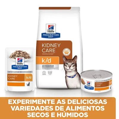 Hill's Prescription Diet k/d Kidney Care com atum ração para gatos 1,5 Kg - PetDoctors - Loja Online