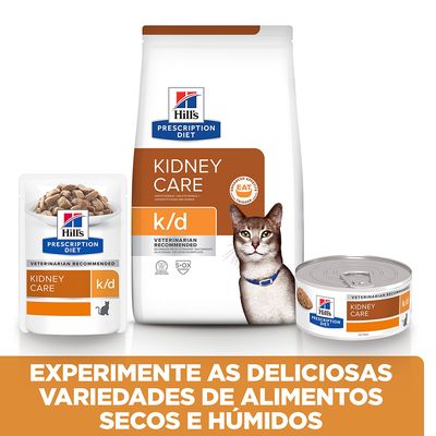 Hill's Prescription Diet k/d Kidney Care com atum ração para gatos 1,5 Kg - PetDoctors - Loja Online