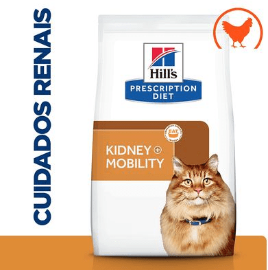 Hill's Prescription Diet k/d + Mobility com frango Ração para Gatos 1,5 Kg - PetDoctors - Loja Online