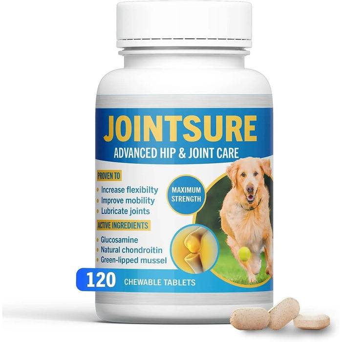 JOINTSURE Condroprotetor cães I com grande concentração de mexilhão lábios verdes, glucosamina e condroitina natural I suplemento anti - inflamatório para articulações I 60 I 120 I 300 comprimidos - PetDoctors - Loja Online