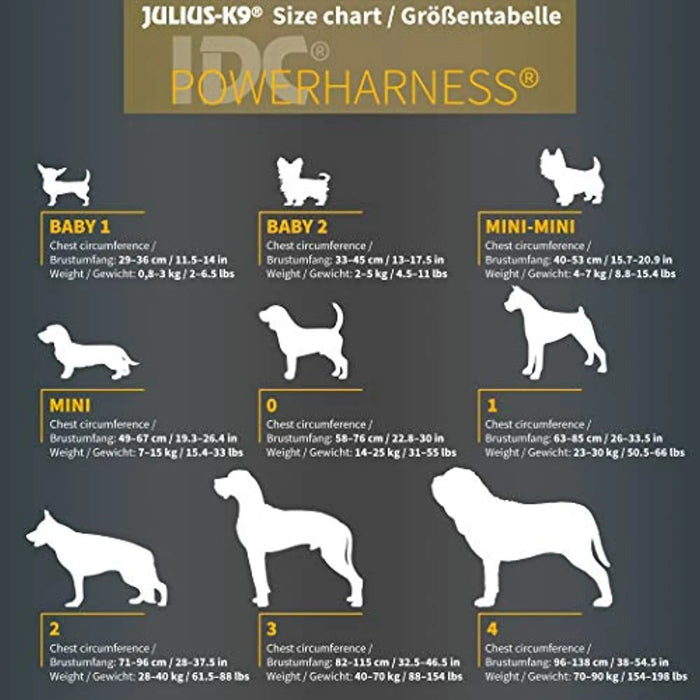 JULIUS - K9 Peitoral / Arnês IDC Powerharness com Aros Laterais - PetDoctors - Loja Online