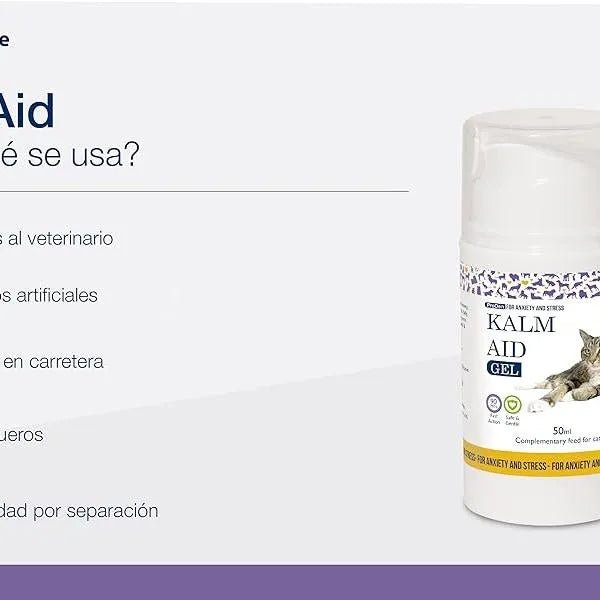 Kalm Aid Cat Gel - Complemento calmante em gel para gatos, 50 ml - PetDoctors - Loja Online