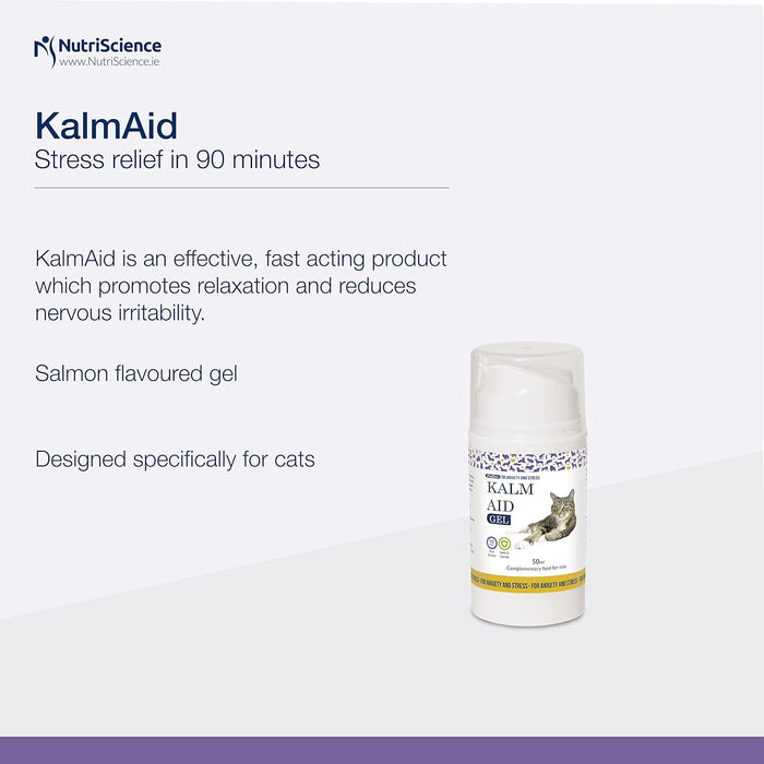 Kalm Aid Cat Gel - Complemento calmante em gel para gatos, 50 ml - PetDoctors - Loja Online