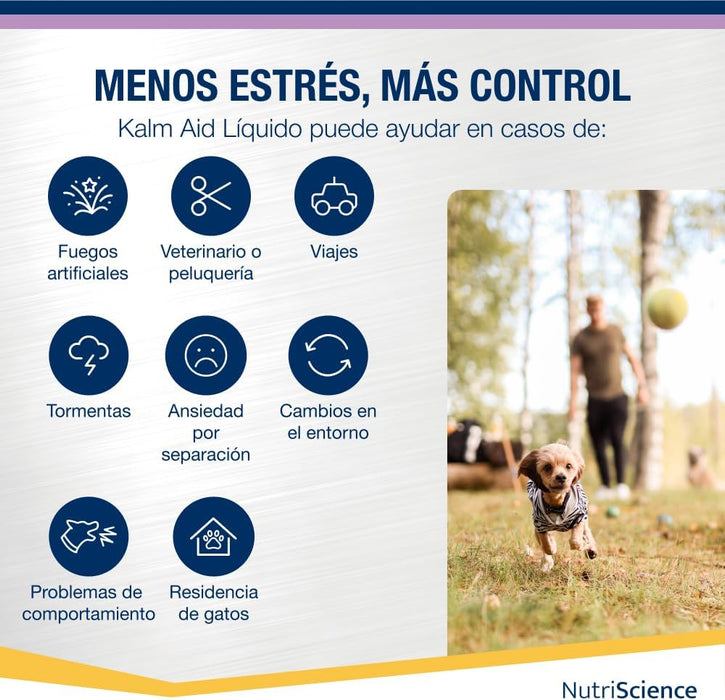 Kalm Aid Cat Gel - Complemento calmante líquido para cães e gatos, 250 ml - PetDoctors - Loja Online