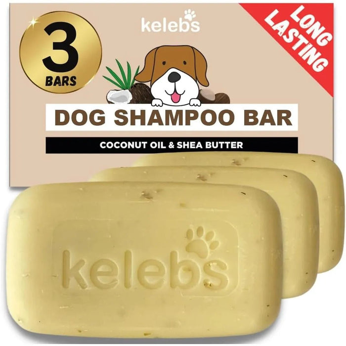 Kelebs Anticomichão | champô sólido para cães, para pele sensível e dermatite | anti - comichão com óleo de lavanda calmante, conjunto de 3 barras, sabão natural BIO e vegano - PetDoctors - Loja Online