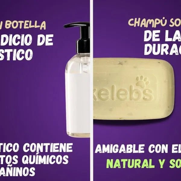 Kelebs Anticomichão | champô sólido para cães, para pele sensível e dermatite | anti - comichão com óleo de lavanda calmante, conjunto de 3 barras, sabão natural BIO e vegano - PetDoctors - Loja Online