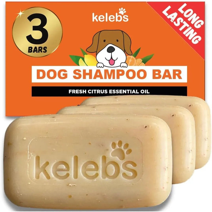 Kelebs Anticomichão | champô sólido para cães, para pele sensível e dermatite | anti - comichão com óleo de lavanda calmante, conjunto de 3 barras, sabão natural BIO e vegano - PetDoctors - Loja Online