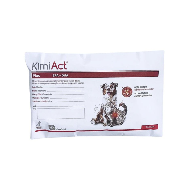 Kimiact Plus - EPA + DHA (envelopes de 20 cápsulas) - PetDoctors - Loja Online