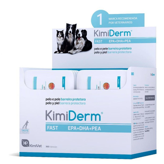 Kimiderm Fast EPA+DHA+PEA (Palmidol) - 1 envelope de 30 cápsulas - PetDoctors - Loja Online