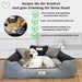 KING DOG BED - Camas de Luxo para Cães, Personalizáveis com nome do Cão, Impermeáveis - PetDoctors - Loja Online