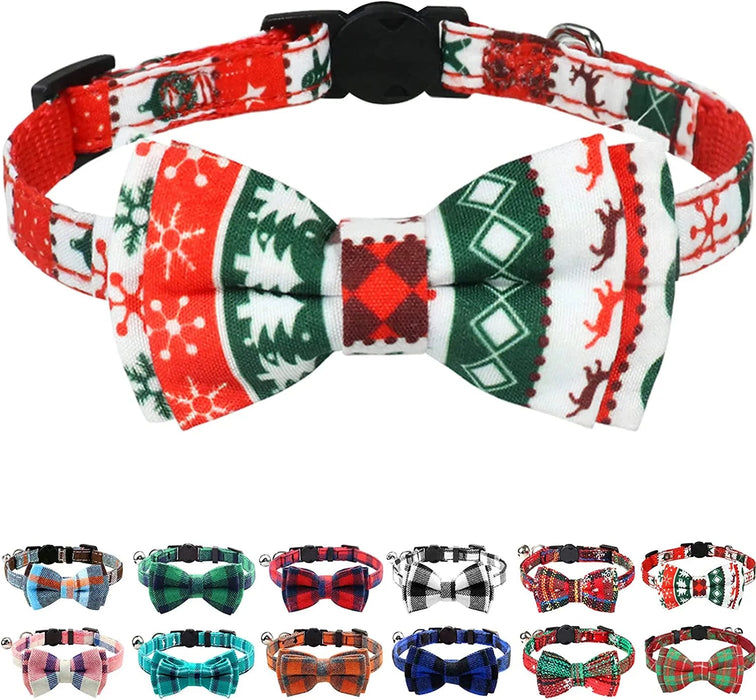 Laços de Natal com gravata - borboleta para gatos ou cães - PetDoctors - Loja Online