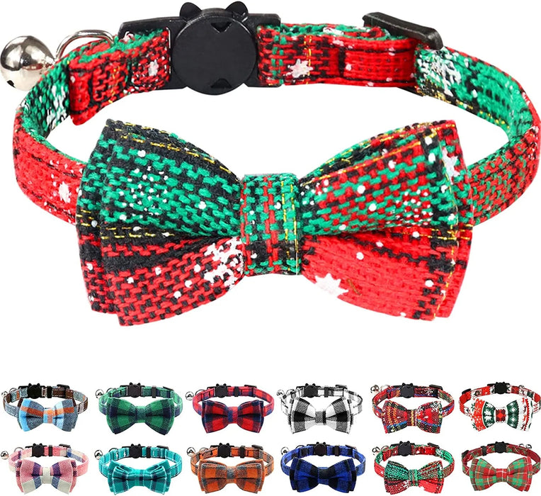 Laços de Natal com gravata - borboleta para gatos ou cães - PetDoctors - Loja Online