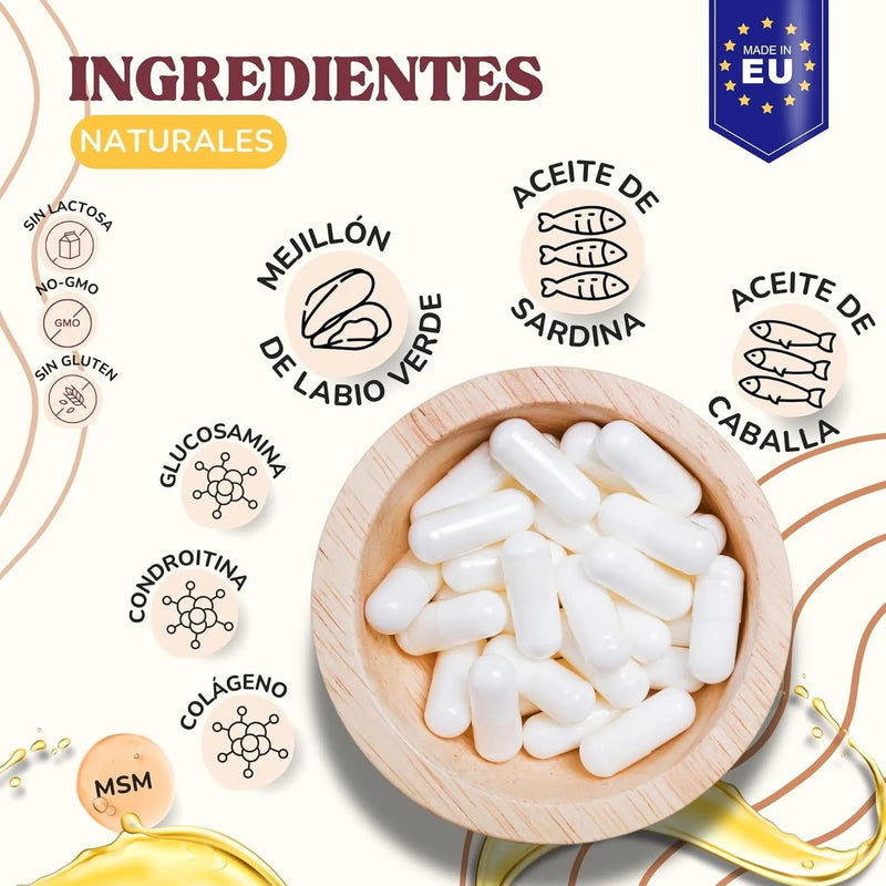 Lamina Care - Condroprotetor cães e gatos para fortalecer as articulações e a anca com glucosamina, colageno para cães, condritiona e mexillon lábios verdes, anti - inflamatório cães e gatos - PetDoctors - Loja Online