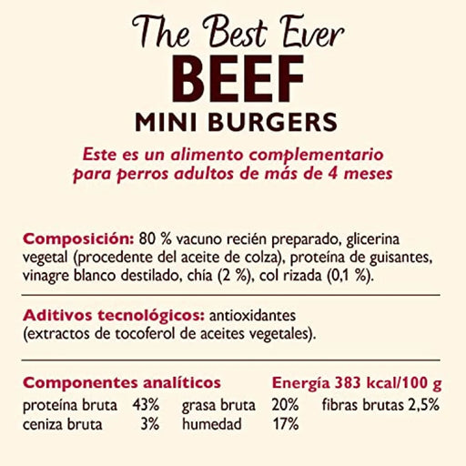 Lily's Kitchen - Os melhores mini Burgers de todos os tempos para cão - 8 pacotes de 70 gramas (560 gr) - PetDoctors - Loja Online