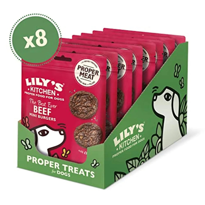 Lily's Kitchen - Os melhores mini Burgers de todos os tempos para cão - 8 pacotes de 70 gramas (560 gr) - PetDoctors - Loja Online